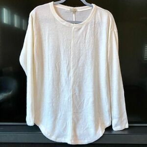 Mod-O-Doc Off-white Long Sleeve Crew Neck Sweater, Size M